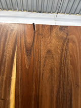 8 ft. L x 25 in. D Finished Saman Solid Wood Butcher Block Countertop With Live Edge