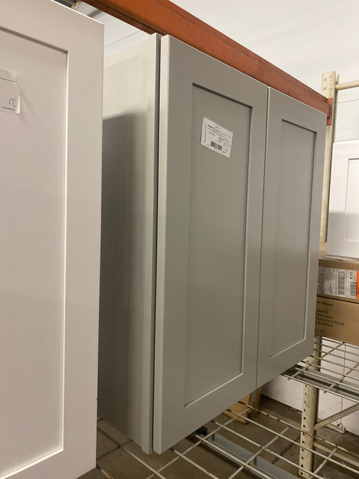 Avondale 27 in. W x 12 in. D x 36 in. H Ready to Assemble Plywood Shaker Wall Kitchen Cabinet in Dove Gray