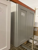 Avondale 27 in. W x 12 in. D x 36 in. H Ready to Assemble Plywood Shaker Wall Kitchen Cabinet in Dove Gray