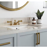 23-5/8 in. Rectangular Glazed Ceramic Undermount Bathroom Vanity Sink in White with Overflow Drain