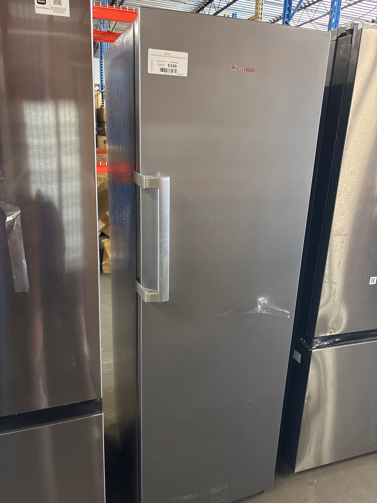Hisense 10.2 cu. ft. Garage Ready Frost Free Convertible Upright Freezer with Seal Break Handle