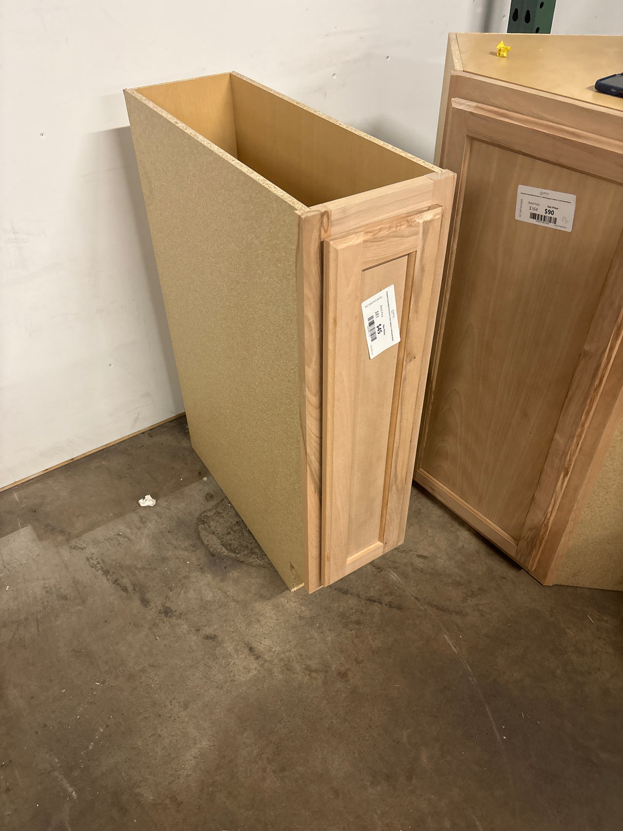 Hampton Assembled 9x34.5x24 in. Base Cabinet in Unfinished Beech