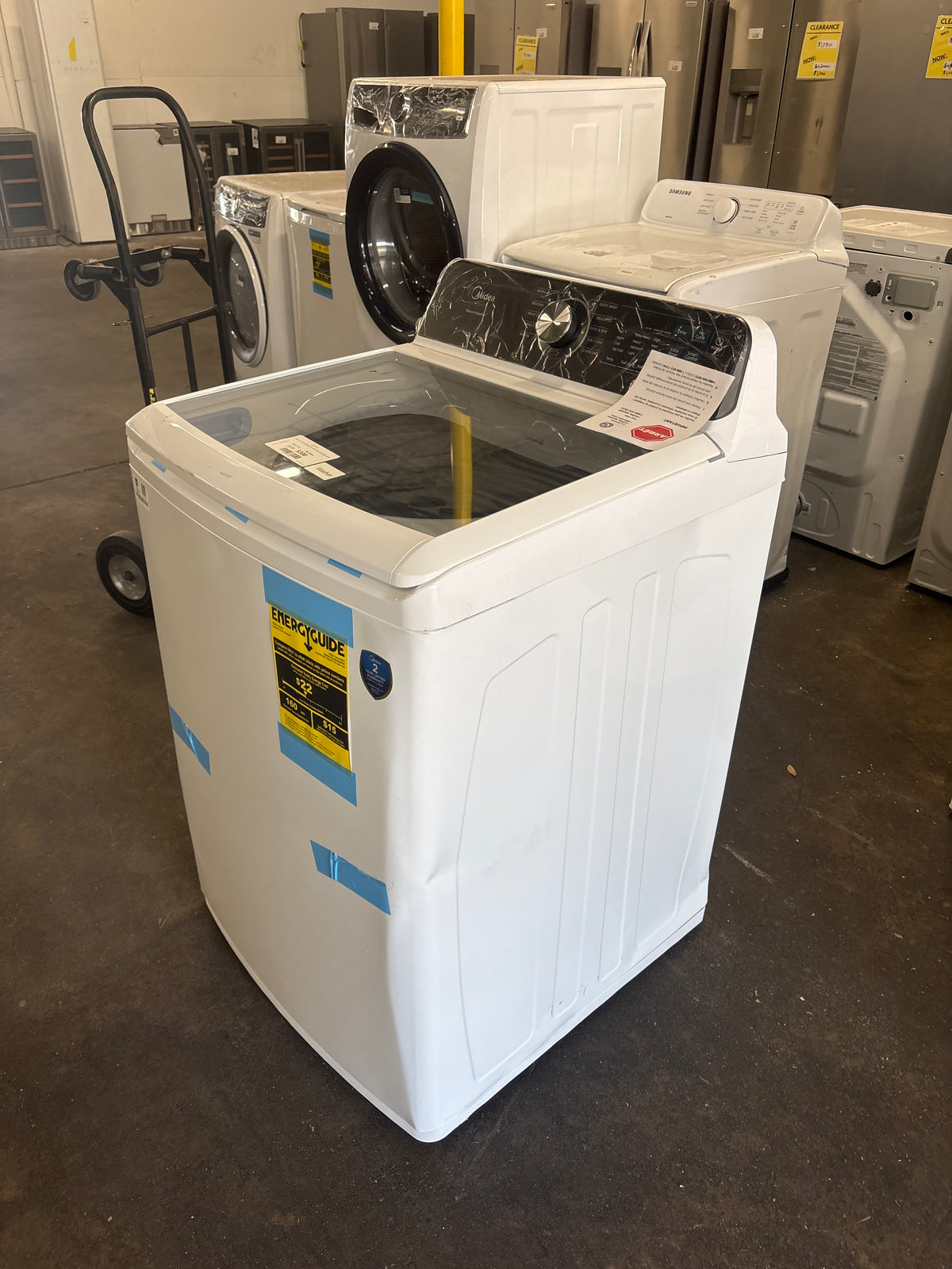 Midea 4.5 cu. ft. Top Load Washer with Stainless Steel Tub and Wave Impeller