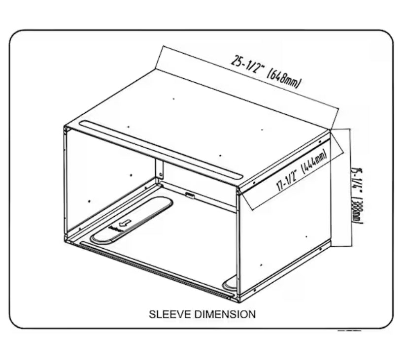 26 in. Wall Sleeve for Through-the-Wall Air Conditioners