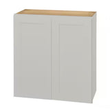 Avondale 27 in. W x 12 in. D x 30 in. H Ready to Assemble Plywood Shaker Wall Kitchen Cabinet in Dove Gray