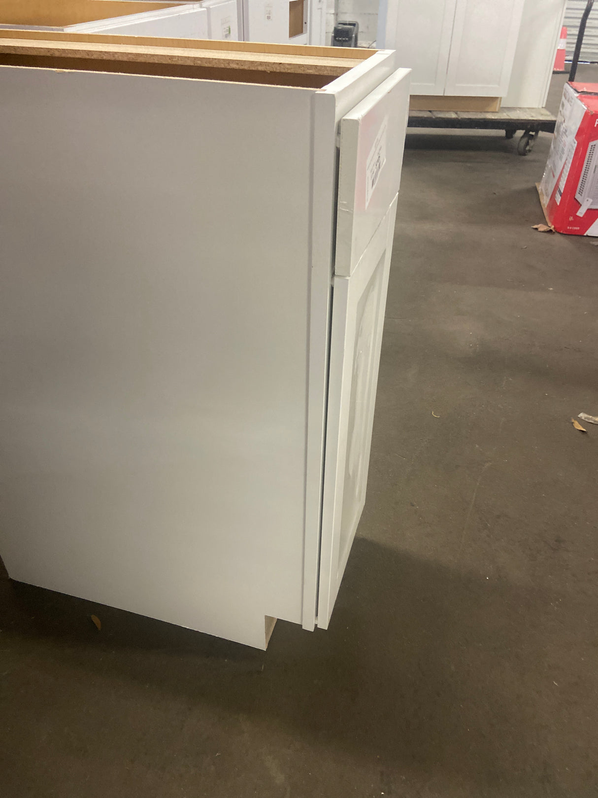 Westfield Feather White Shaker Stock Assembled Base Kitchen Cabinet (12 in. W x 23.75 in. D x 35 in. H)