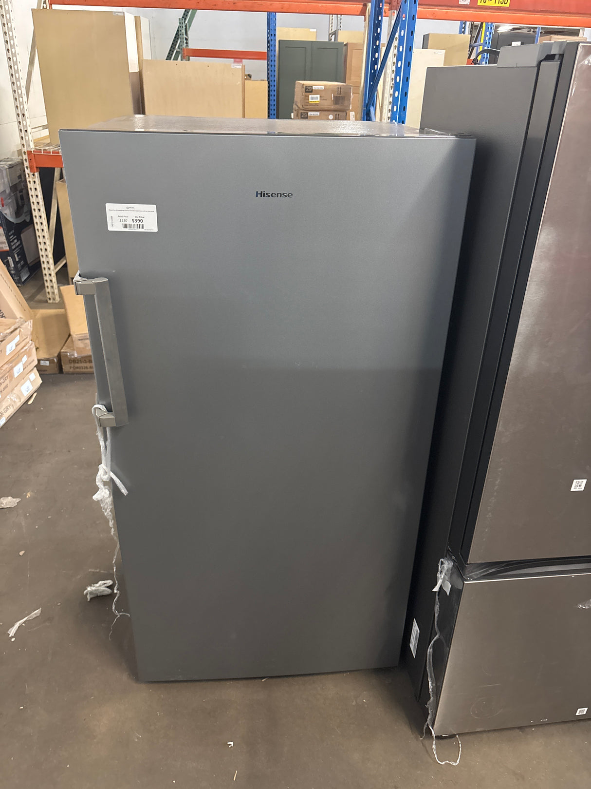 Hisense 17 cu. ft. Garage Ready Frost Free Convertible Upright Freezer with Seal Break Handle