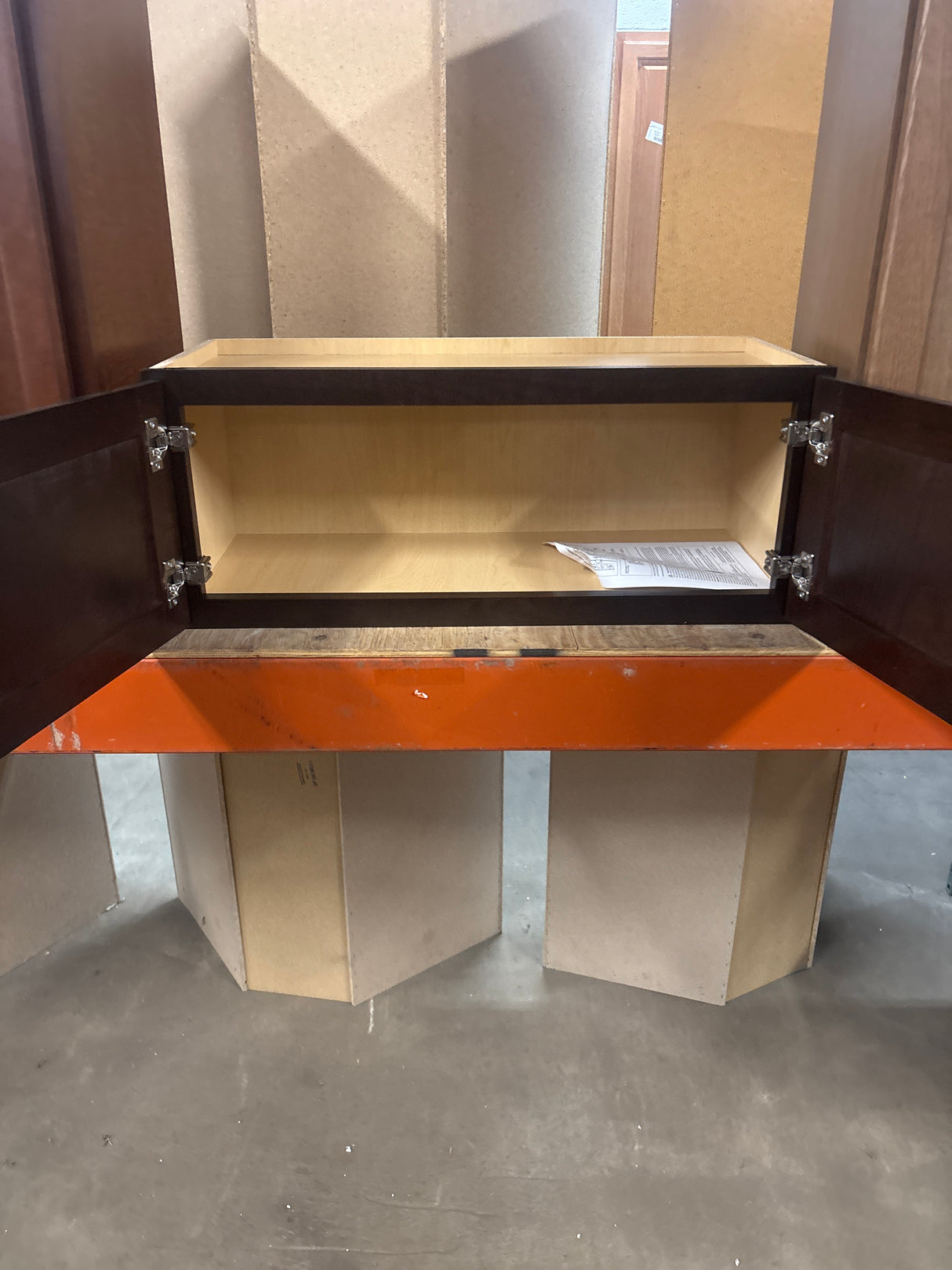 Shaker 30 in. W x 12 in. D x 12 in. H Assembled Wall Bridge Kitchen Cabinet in Java without Shelf