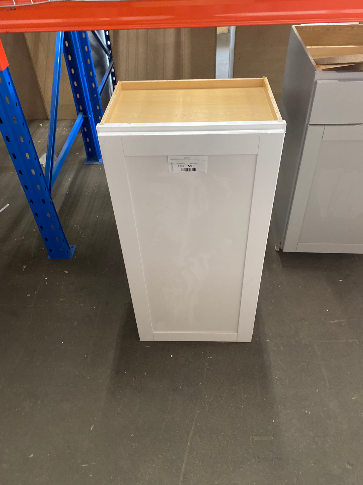Westfield Feather White Wood Shaker Stock Assembled Wall Kitchen Cabinet (18 in. W x 36 in. H x 12 in. D)