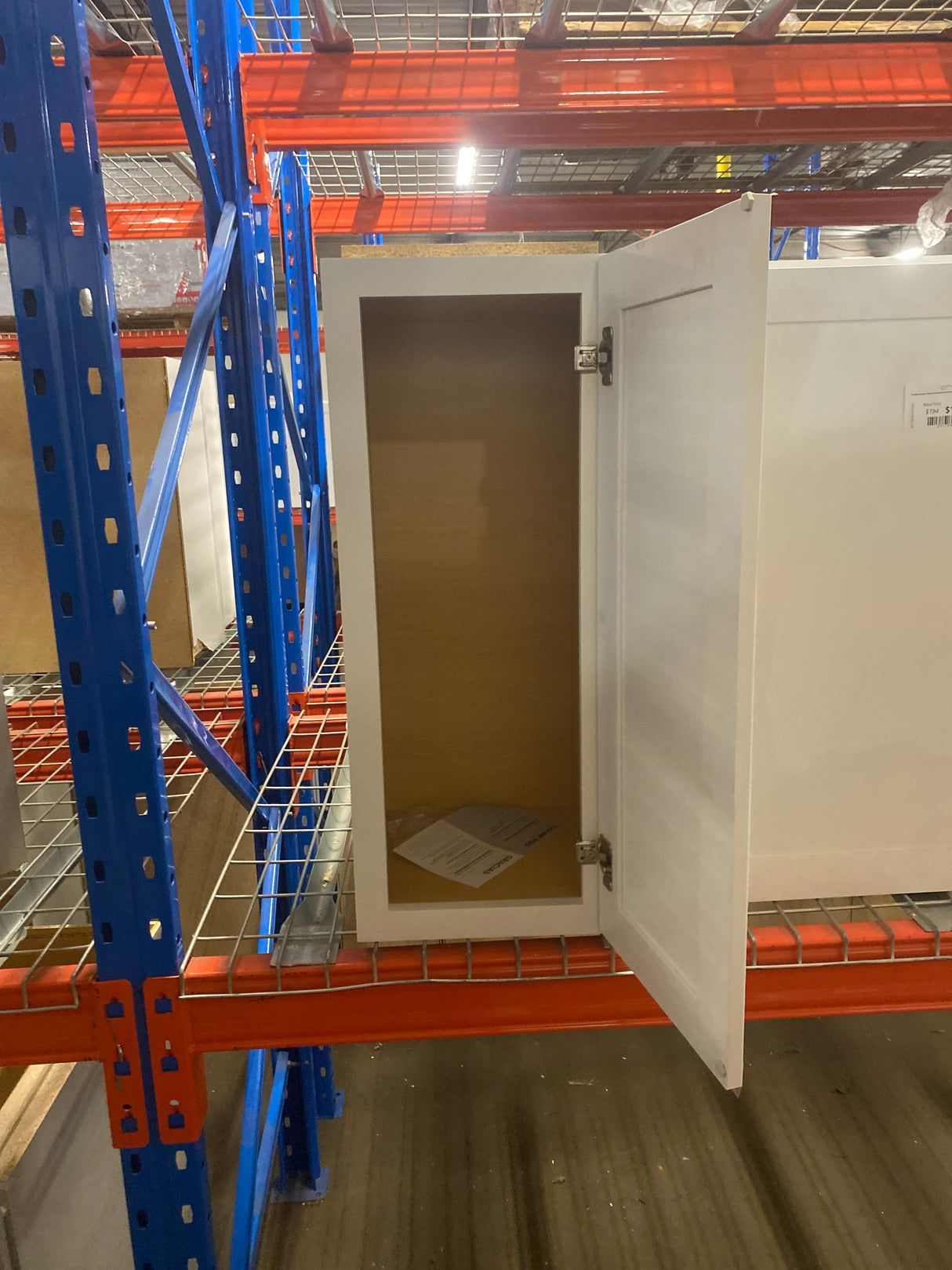 Westfield Feather White Shaker Stock Assembled Wall Kitchen Cabinet (12 in. W x 12 in. D x 30 in. H)