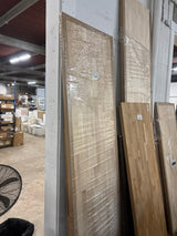 8 ft. L x 25 in. D Unfinished Hevea Solid Wood Butcher Block Countertop With Square Edge