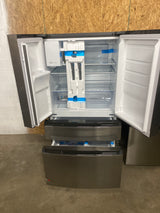 36 in. 26 cu. ft. Standard-Depth 4-Door French Door Refrigerator in Fingerprint-Resistant Stainless Steel Look