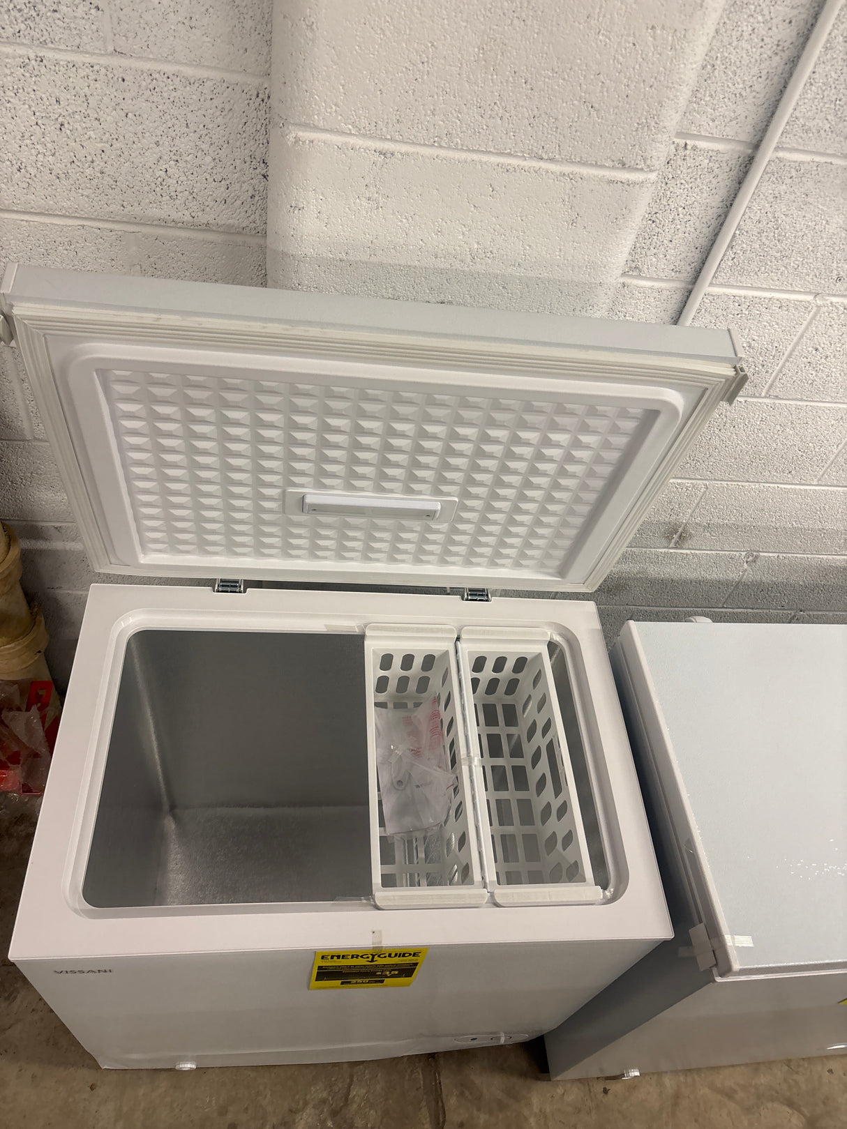 7.0 cu. ft. Manual Defrost Chest Freezer with LED Light in White Garage Ready