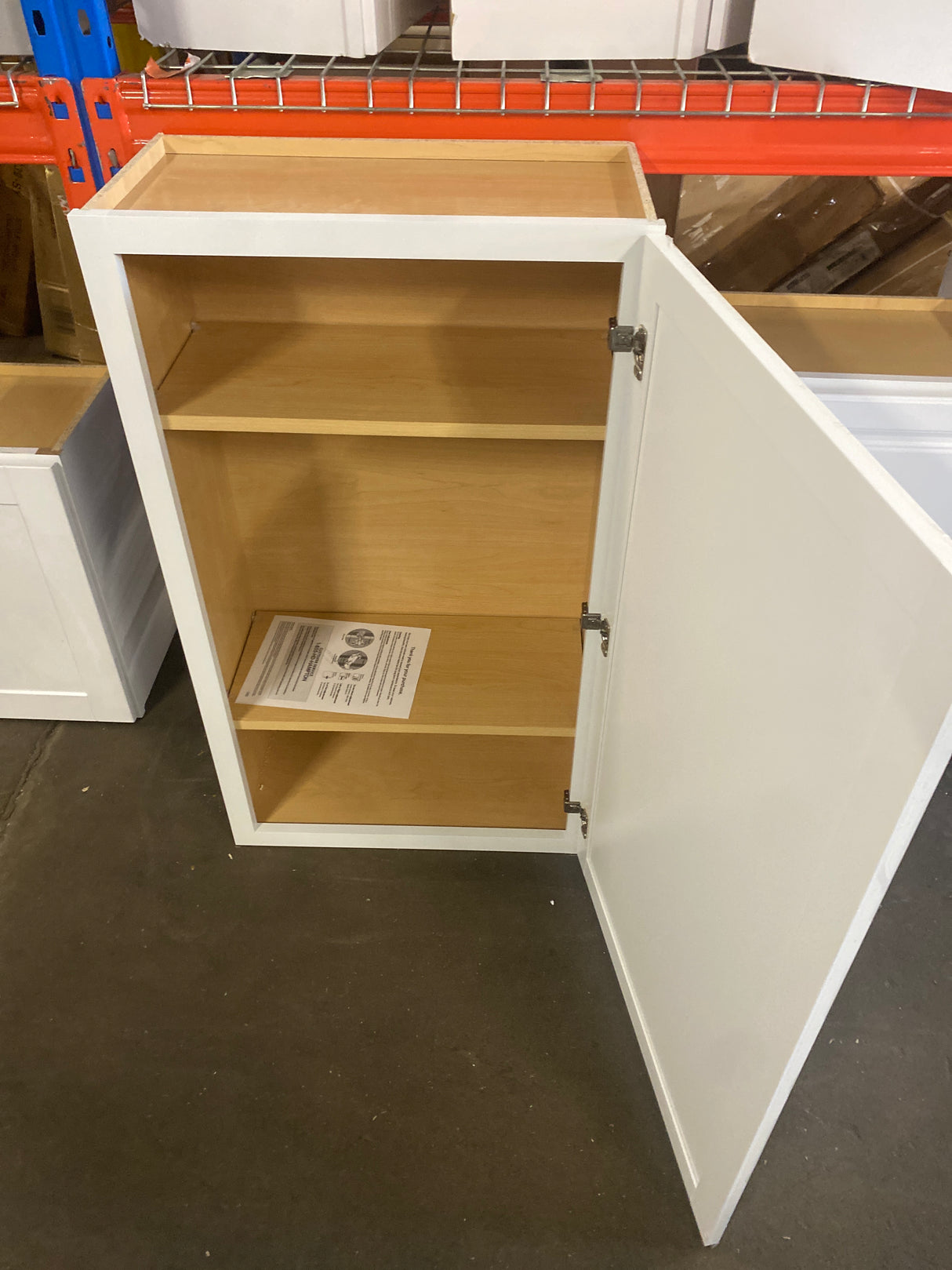 Courtland 24 in. W x 12 in. D x 42 in. H Assembled Shaker Wall Kitchen Cabinet in Polar White