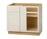Avondale 36 in. W x 24 in. D x 34.5 in. H Ready to Assemble Plywood Shaker Blind Corner Kitchen Cabinet in Antique White
