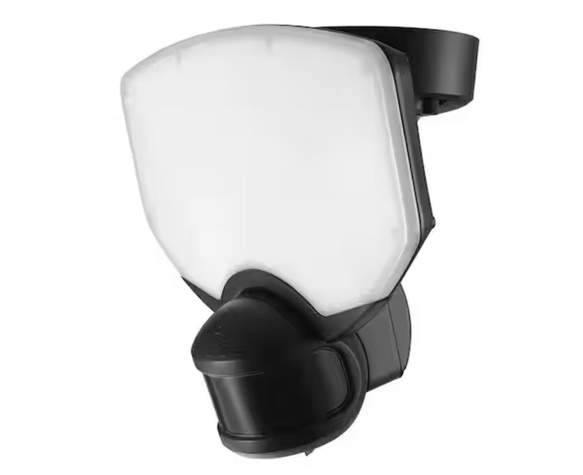 70-Watt 7000 Lumen 240Â° Black Motion Sensing Integrated LED Super Bright Flood Light with 5CCT and Dual Brite