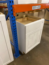 Avondale Shaker Alpine White Quick Assemble Plywood 24 in Base Kitchen Cabinet (24 in W x 24 in D x 34.5 in H)