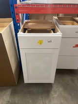 Westfield Feather White Shaker Stock Assembled Base Kitchen Cabinet (18 in. W x 23.75 in. D x 35 in. H)