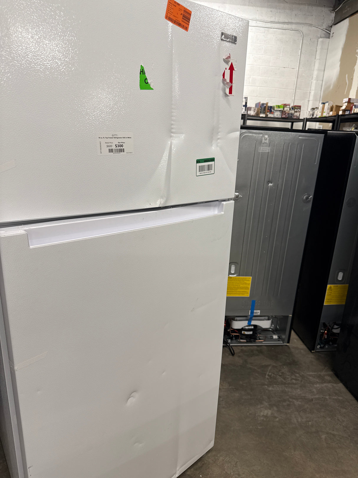 18 cu. ft. Top Freezer Refrigerator DOE in White