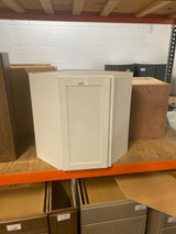 Westfield Feather White Shaker Stock Corner Wall Kitchen Cabinet (24 in. W x 12 in. D x 30 in. H)