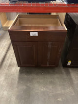 Benton Assembled 30x34.5x24 in. Base Cabinet with Soft Close Full Extension Drawer in Amber