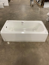 Maui Plus 60 in. x 32 in. Soaking Bathtub with Left Drain in White