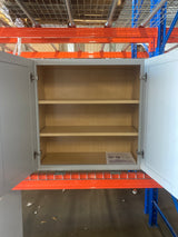 Courtland 30 in. W x 12 in. D x 30 in. H Assembled Shaker Wall Kitchen Cabinet in Sterling Gray