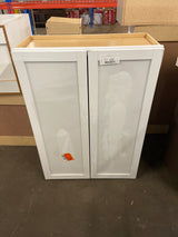 Courtland Polar White Finish Laminate Shaker Stock Assembled Wall Kitchen Cabinet 30 in. x 42 in. x 12 in.