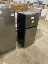 4.5 cu. ft. 2-Door Mini Refrigerator in Platinum Steel with Freezer