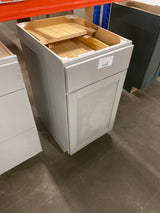 Westfield Feather White Shaker Stock Assembled Base Kitchen Cabinet (18 in. W x 23.75 in. D x 35 in. H)