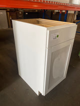 Westfield Feather White Shaker Stock Assembled Base Kitchen Cabinet (18 in. W x 23.75 in. D x 35 in. H)