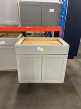 Westfield Dusk Gray Shaker Stock Assembled Base Kitchen Cabinet (36 in. W x 23.75 in. D x 35 in. H)
