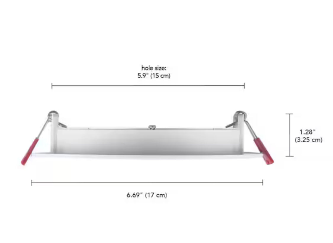 6 in. LED Slim 3 CCT Canless - White