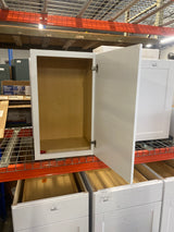 Shaker 18 in. W x 12 in. D x 30 in. H Assembled Wall Kitchen Cabinet in Satin White