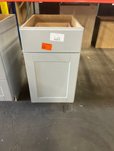 Shaker Dove Gray Stock Assembled Base Kitchen Cabinet with Ball-Bearing Drawer Glides (18 in. x 34.5 in. x 24 in.)