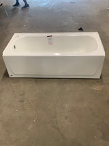 Maui 60 in. x 30 in. Soaking Bathtub with Left Drain in White