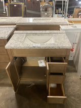 Winsome 36 in. Bath Vanity Cabinet with Cultured Marble Top in Sand