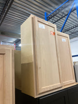 Recessed Panel 18 in. W x 12 in. D x 36 in. H Assembled Wall Cabinet in Unfinished