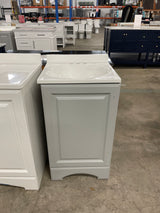 19 in. Single Sink Pearl Gray Bath Vanity with White Cultured Marble Top (Assembled)