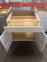 Westfield Feather White Shaker Stock Assembled Base Kitchen Cabinet (30 in. W x 23.75 in. D x 35 in. H)