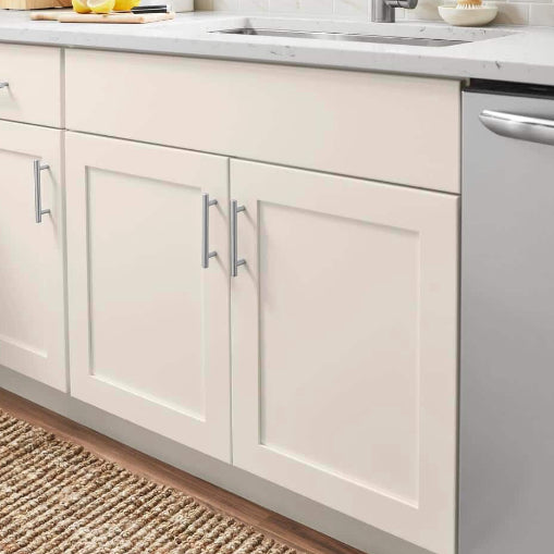 Avondale 30 in. W x 24 in. D x 34.5 in. H Ready to Assemble Plywood Shaker Sink Base Kitchen Cabinet in Antique White