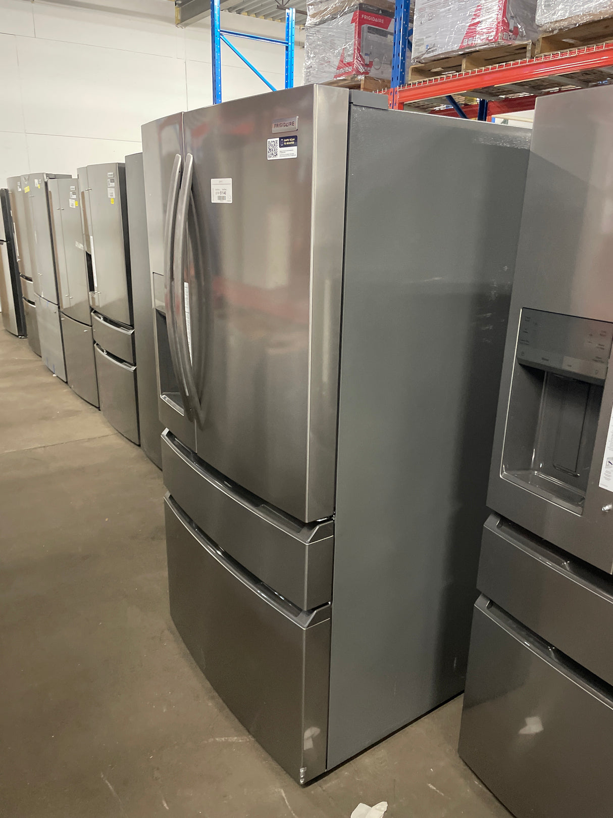 36 in. 26 cu. ft. Standard-Depth 4-Door French Door Refrigerator in Fingerprint-Resistant Stainless Steel Look