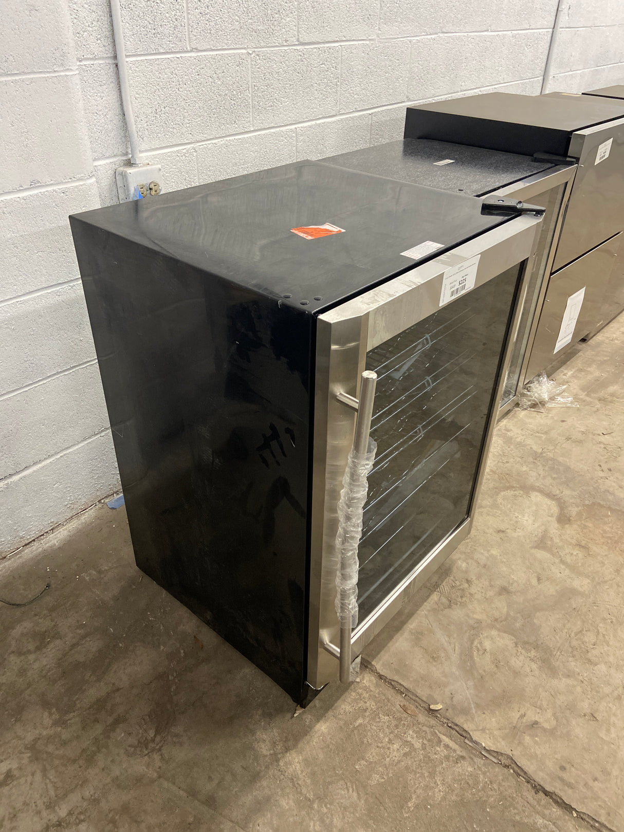 23.4 in. 50 Bottle, 154 Can, Wine and Beverage Cooler with Stainless Steel Door