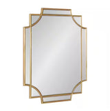 Minuette 24 in. x 18 in. Classic Rectangle Framed Gold Wall Accent Mirror