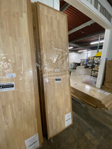 8 ft. L x 25 in. D Unfinished Hevea Solid Wood Butcher Block Countertop With Square Edge
