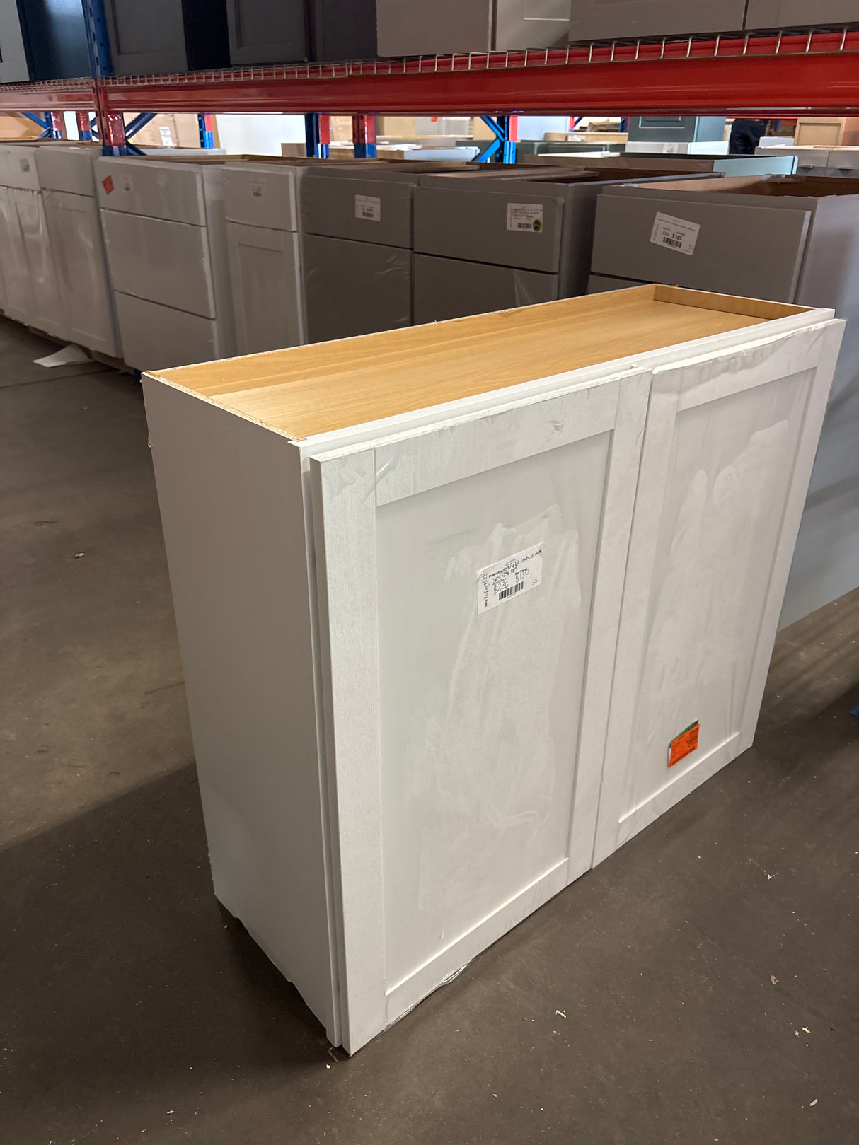 Westfield Feather White Shaker Stock Assembled Wall Kitchen Cabinet (36 in. W x 12 in. D x 30 in. H)