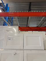 Shaker Satin White Stock Assembled Wall Bridge Kitchen Cabinet (30 in. x 12 in. x 12 in.)