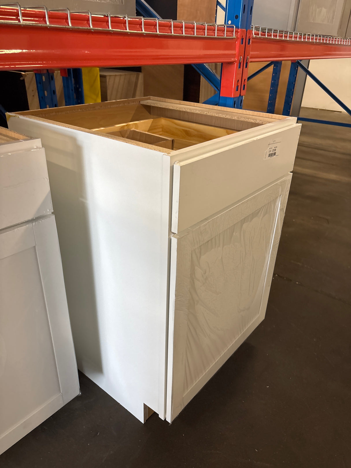 Westfield Feather White Shaker Stock Assembled Base Kitchen Cabinet (24 in. W x 23.75 in. D x 35 in. H)