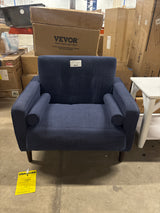 Navy Blue Mid Century Modern Chair