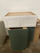 Avondale Shaker Alpine White Ready to Assemble Plywood 36 x 12in Wall Bridge Kitchen Cabinet(36 in W x 12 in H x 24in D)